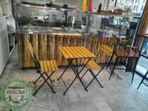 میز و صندلی تاشو دو نفره