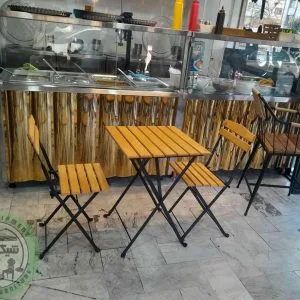 میز و صندلی تاشو دو نفره
